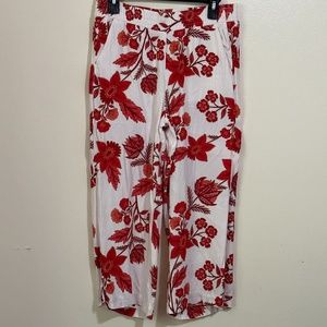 LOFT  Women’s Floral SP Pants Wideleg